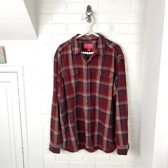 Eastern Mountain Sports Men’s Red Plaid 100% Cotton Button Down Shirt Size L - Picture 1 of 8
